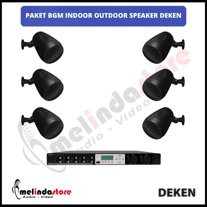 Paket Background Music Indoor Outdoor Speaker Deken 5 inch | 6 Speaker